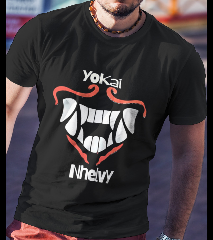 Yokai Nhelvy Demon Mask Teeth T-Shirt