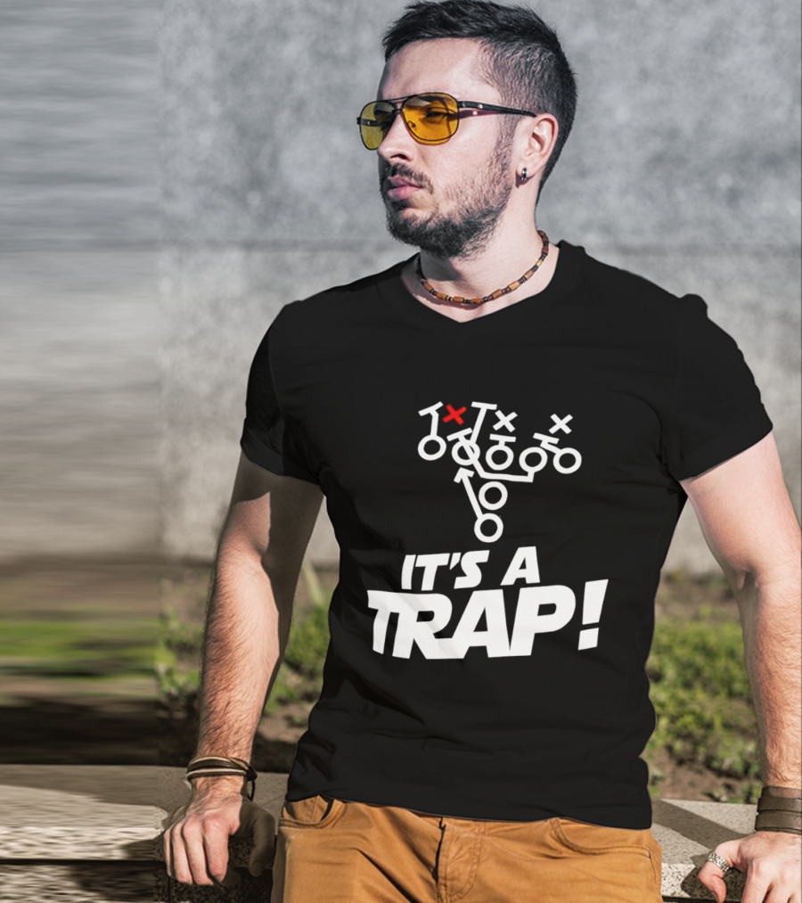It's A Trap Star Wars Football Play Strategy T-Shirt