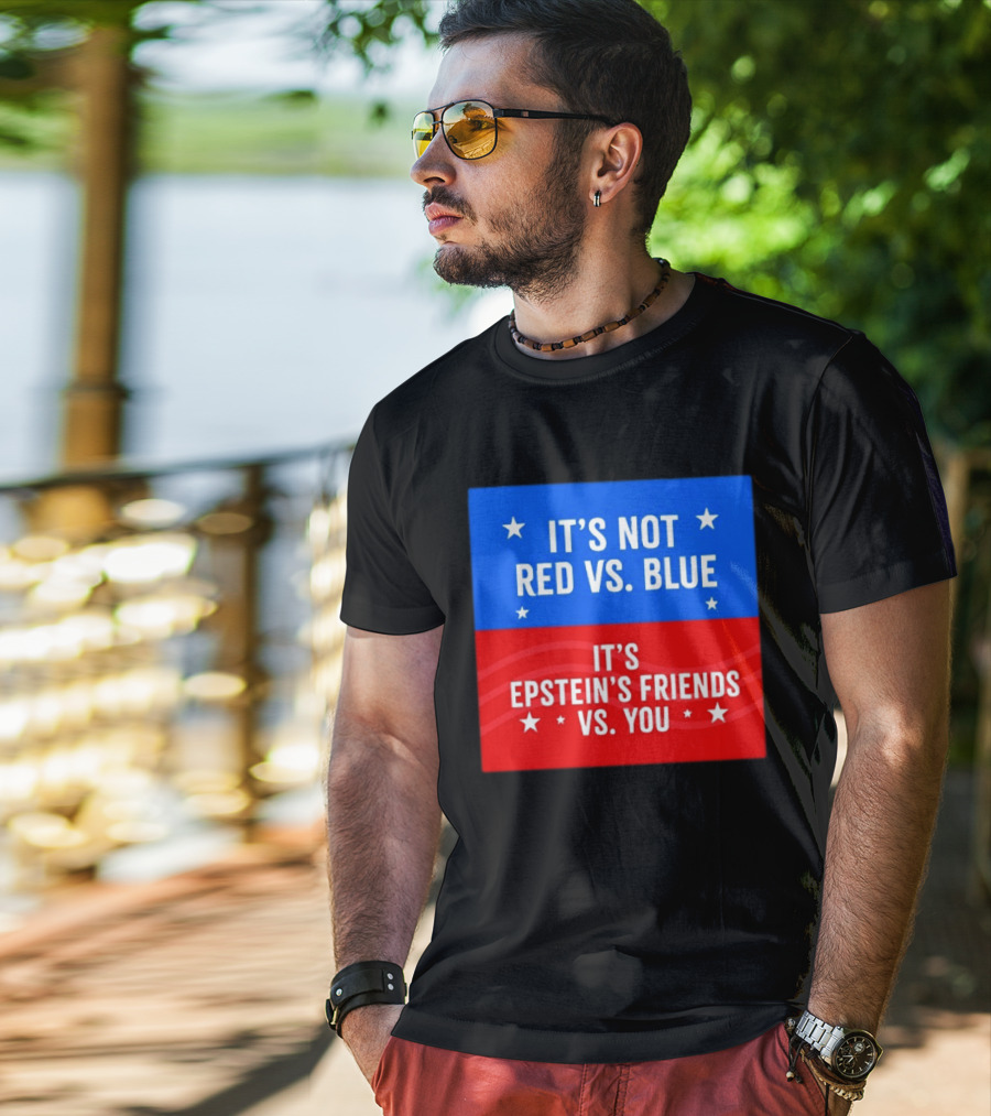 It's Not Red Vs Blue It's Epstein's Friends Vs You T-Shirt