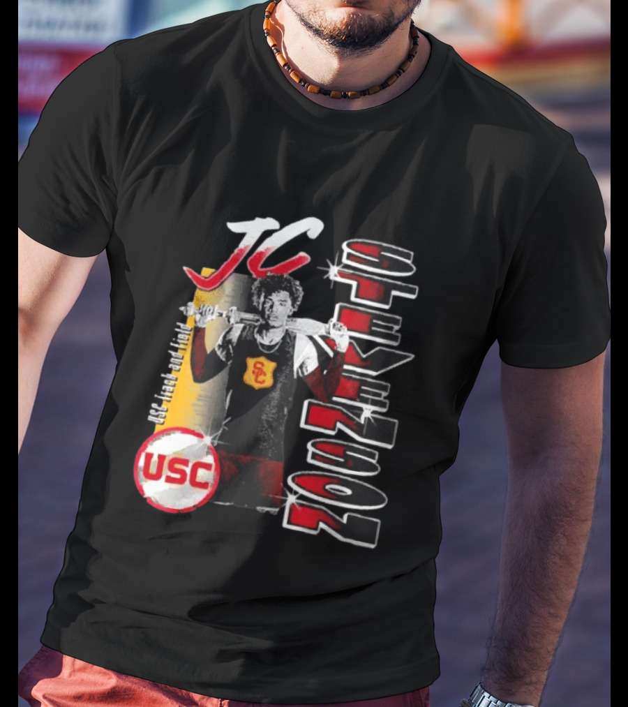 JC Stevenson USC Track And Field Player Name Athlete USC T-Shirt