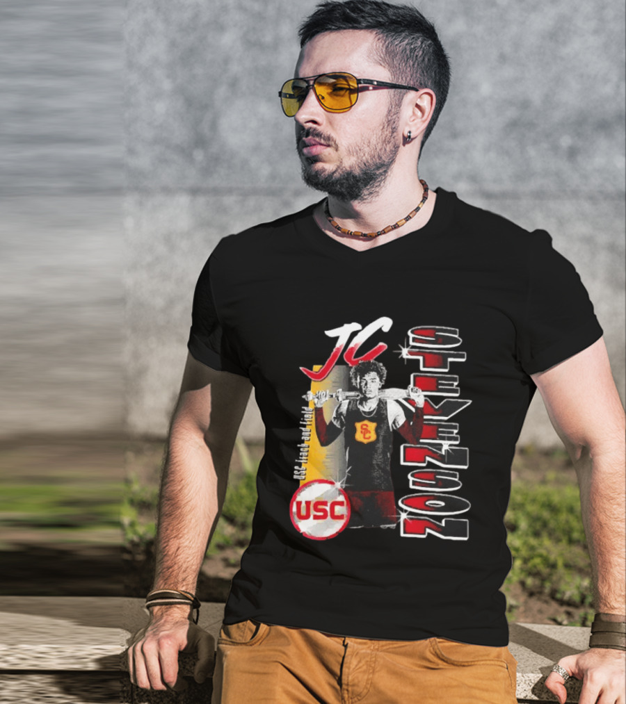 JC Stevenson USC Track And Field Player Name Athlete USC T-Shirt