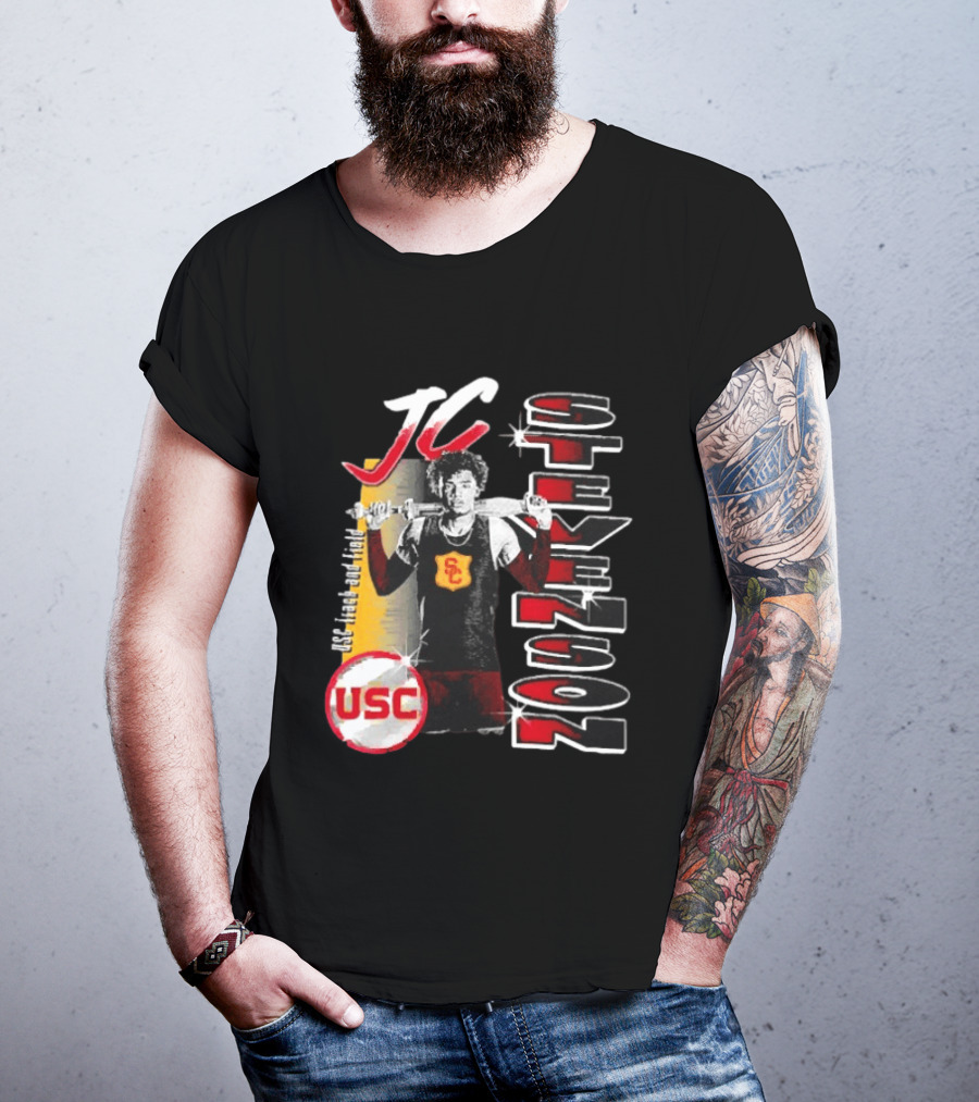 JC Stevenson USC Track And Field Player Name Athlete USC T-Shirt