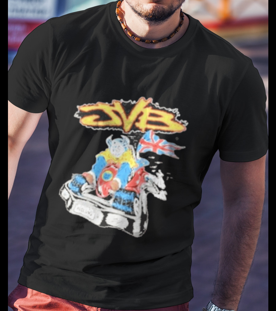 JVB Tour UK 2026 Viking Racer With Union Jack Flag T-Shirt