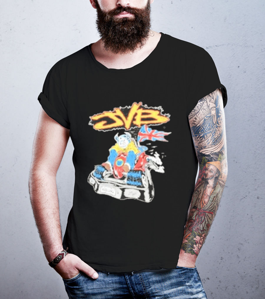 JVB Tour UK 2026 Viking Racer With Union Jack Flag T-Shirt