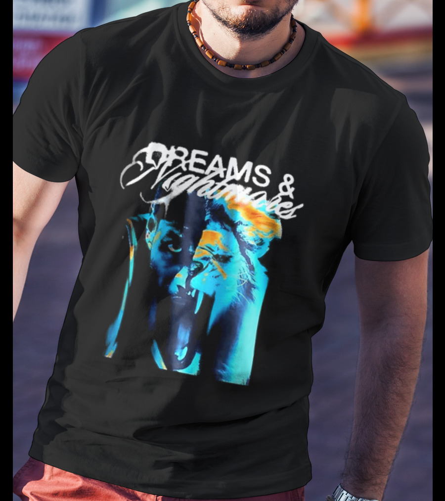 LeBron Dreams & Nightmares Nike Blue Orange Brushstroke T-Shirt