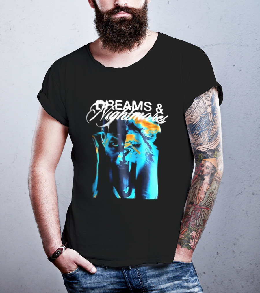 LeBron Dreams & Nightmares Nike Blue Orange Brushstroke T-Shirt