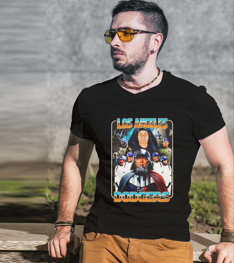 Los Angeles Dodgers Star Wars May The 4th Celebration T-Shirt