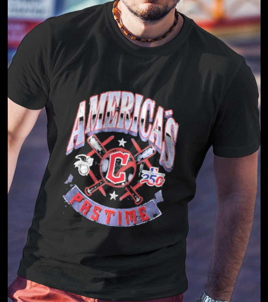 Cleveland Guardians 250th Anniversary America's Pastime T-Shirt