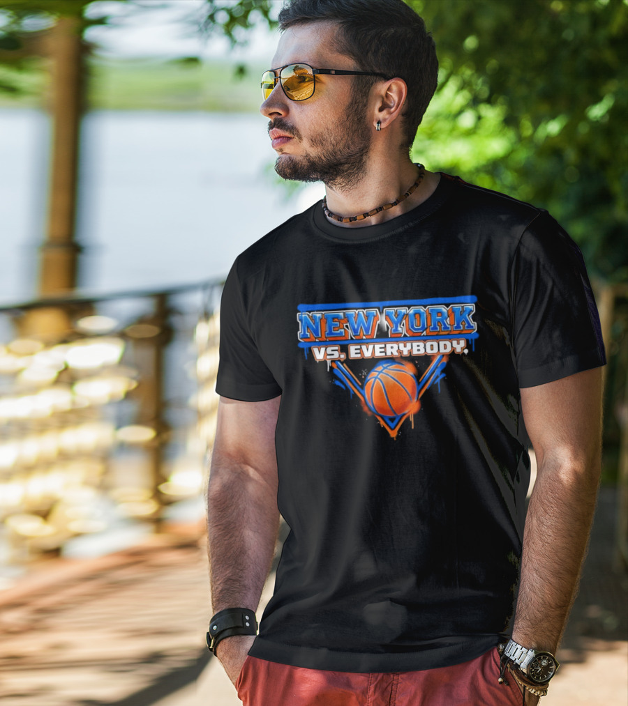 New York Vs Everybody Knicks Basketball NBA 2026 T-Shirt