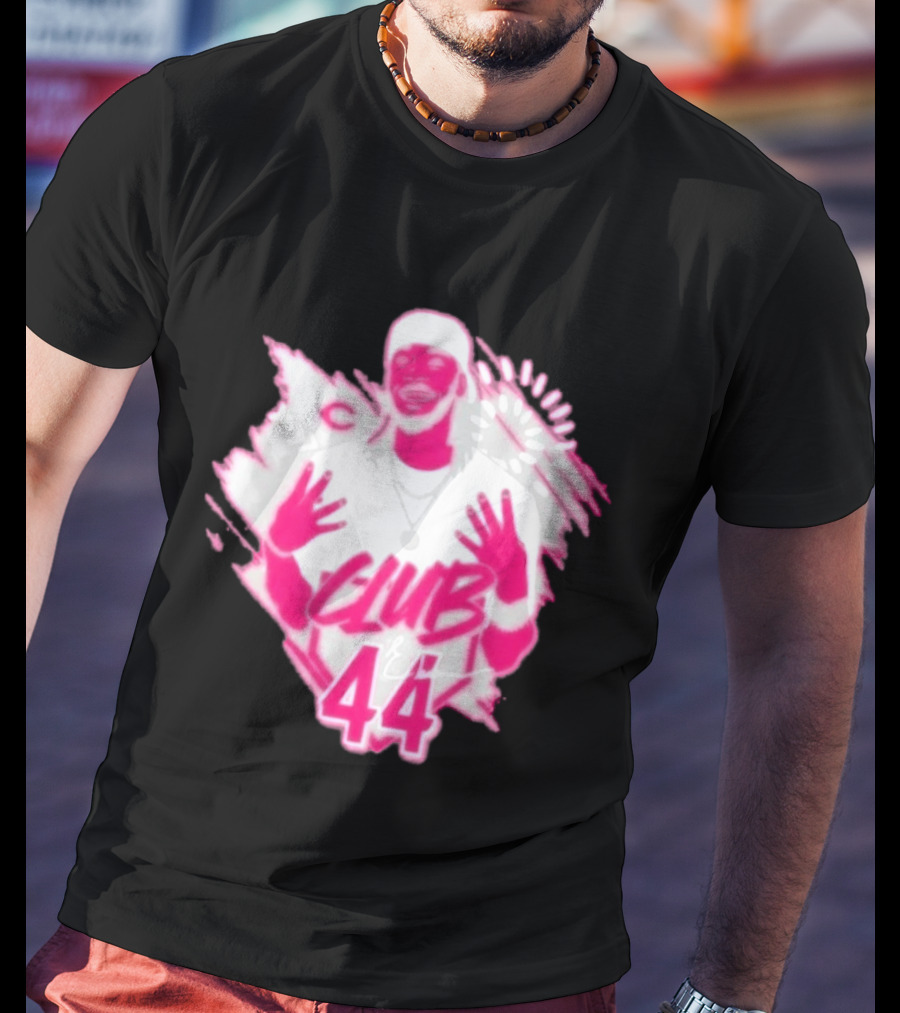 Elly De La Cruz Club 44 Pink Cincinnati Baseball T-Shirt