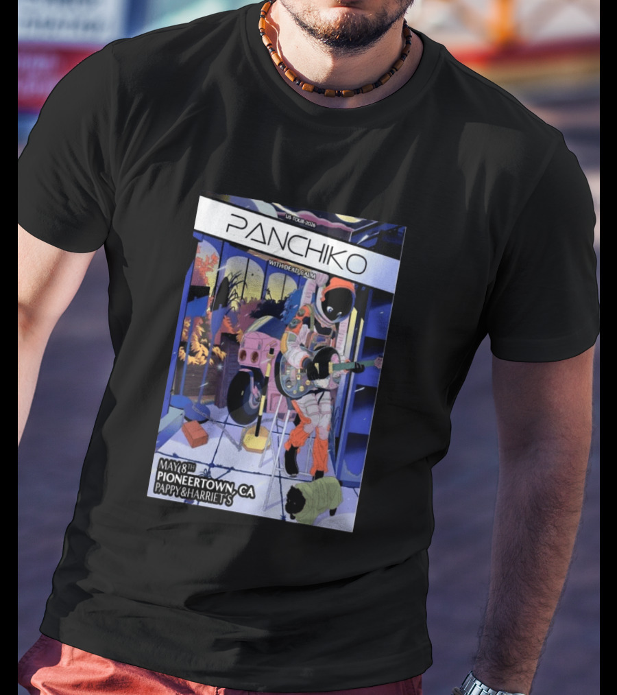 Panchiko US Tour 2026 Pioneertown CA May 8th Pappy & Harriet's With Dead Calm T-Shirt