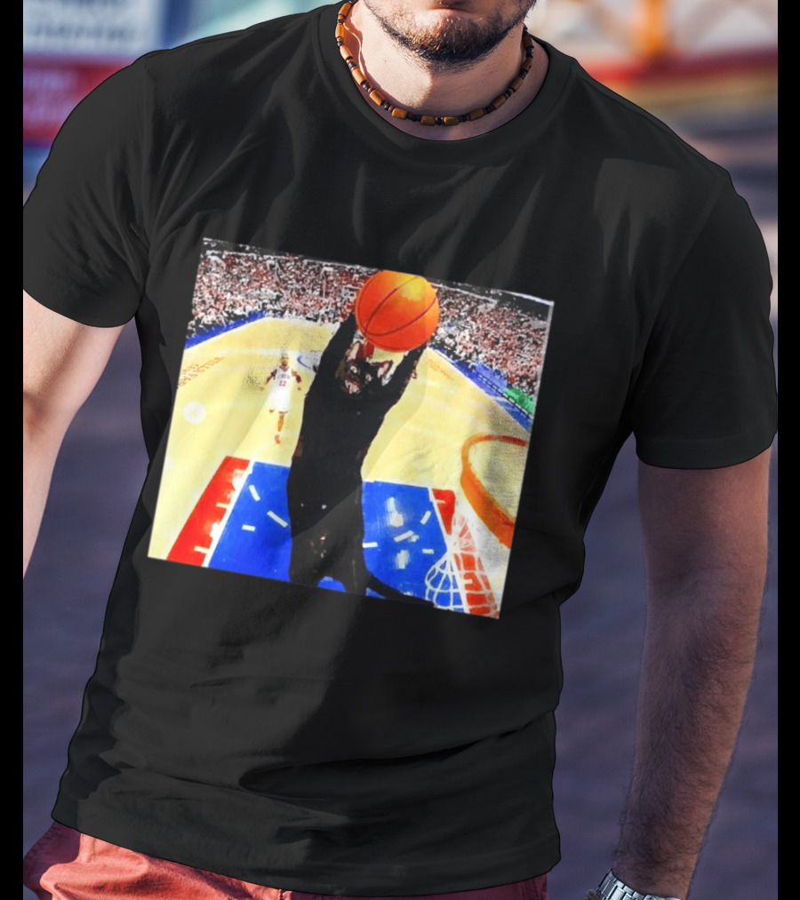 Philadelphia 76ers Black Cat Slam Dunk Basketball Meme T-Shirt