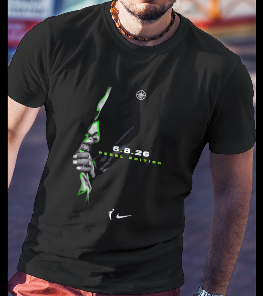 Seattle Storm Nike WNBA 5 8 26 Rebel Edition T-Shirt