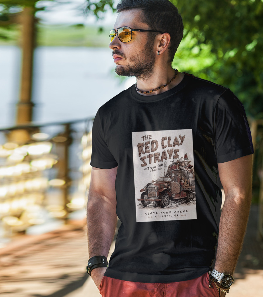 The Red Clay Strays With Travis Tritt And Brent Cobb Live Concert State Farm Arena Atlanta GA Nov 13 2026 T-Shirt
