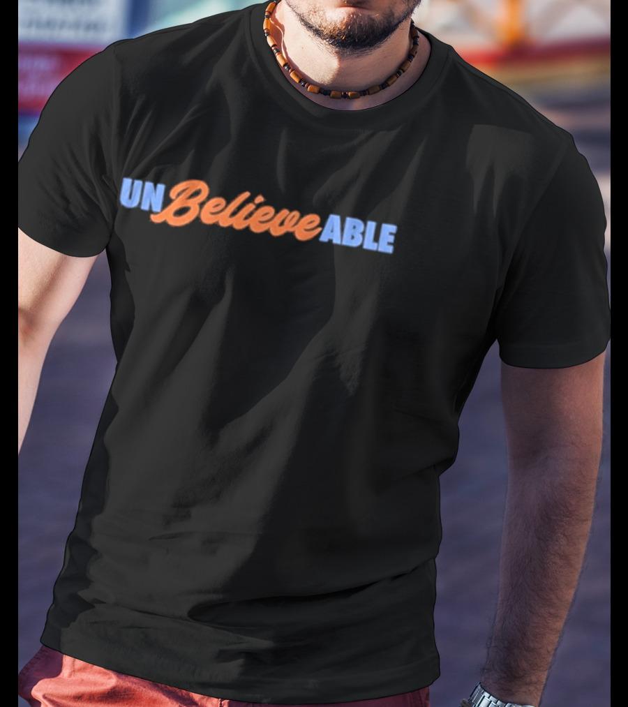 Unbelievable New York Mets Baseball Bold Colorful Script T-Shirt