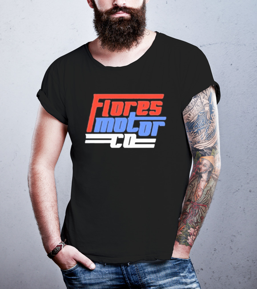 Wyatt Flores Flores Motor CO 2026 Tour Red And Blue T-Shirt