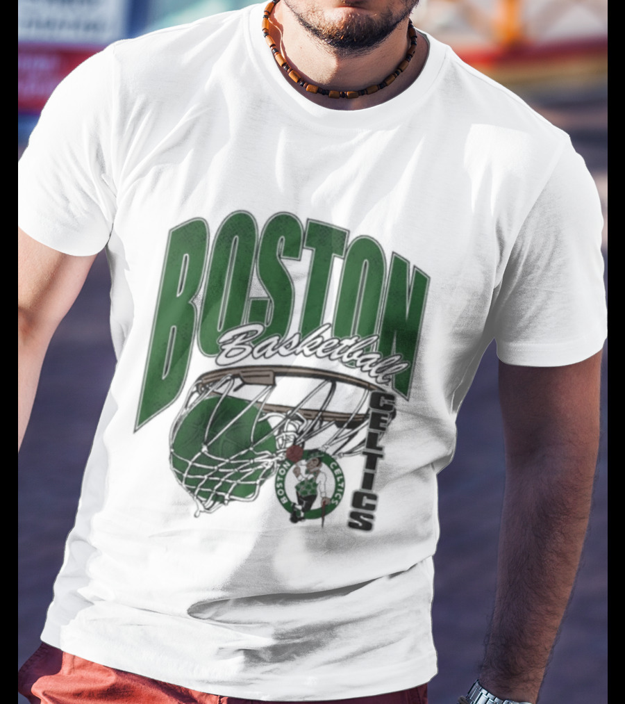 Boston Celtics Basketball 2026 Script Swish T-Shirt
