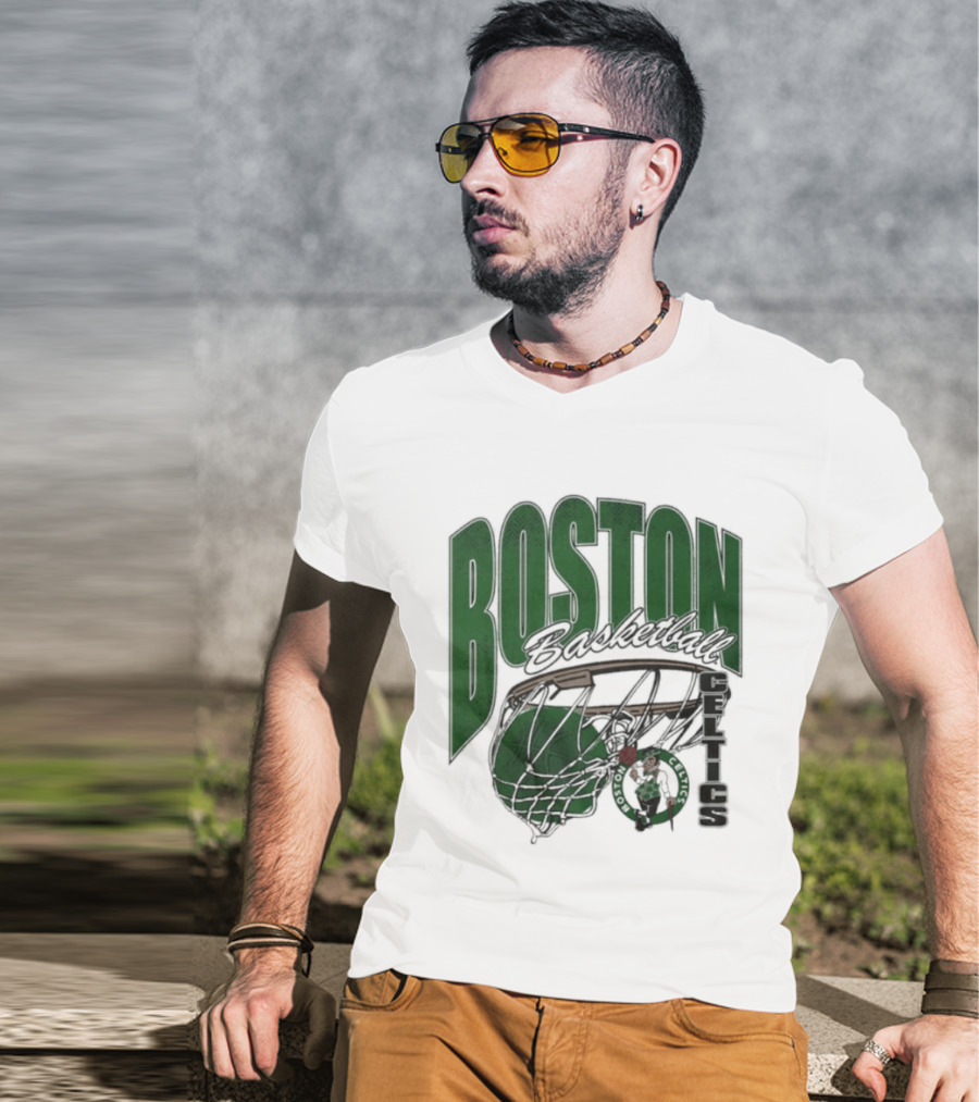 Boston Celtics Basketball 2026 Script Swish T-Shirt