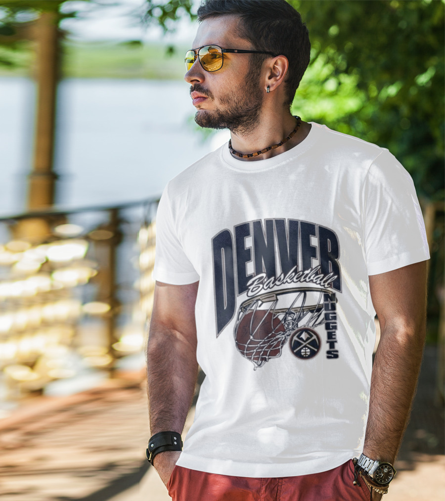 Denver Basketball 2026 Nuggets Script Swish T-Shirt