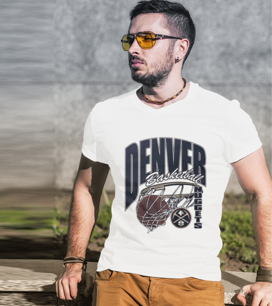 Denver Basketball 2026 Nuggets Script Swish T-Shirt