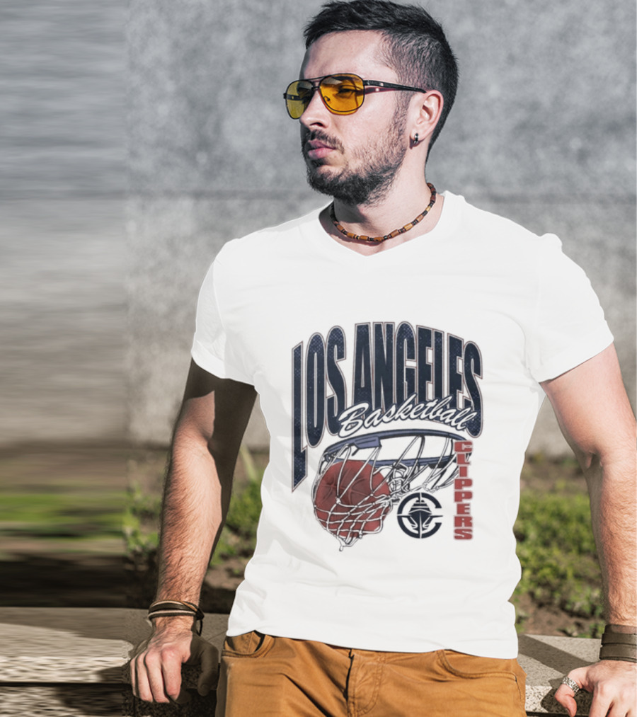 Los Angeles Clippers Script Swish Basketball 2026 T-Shirt