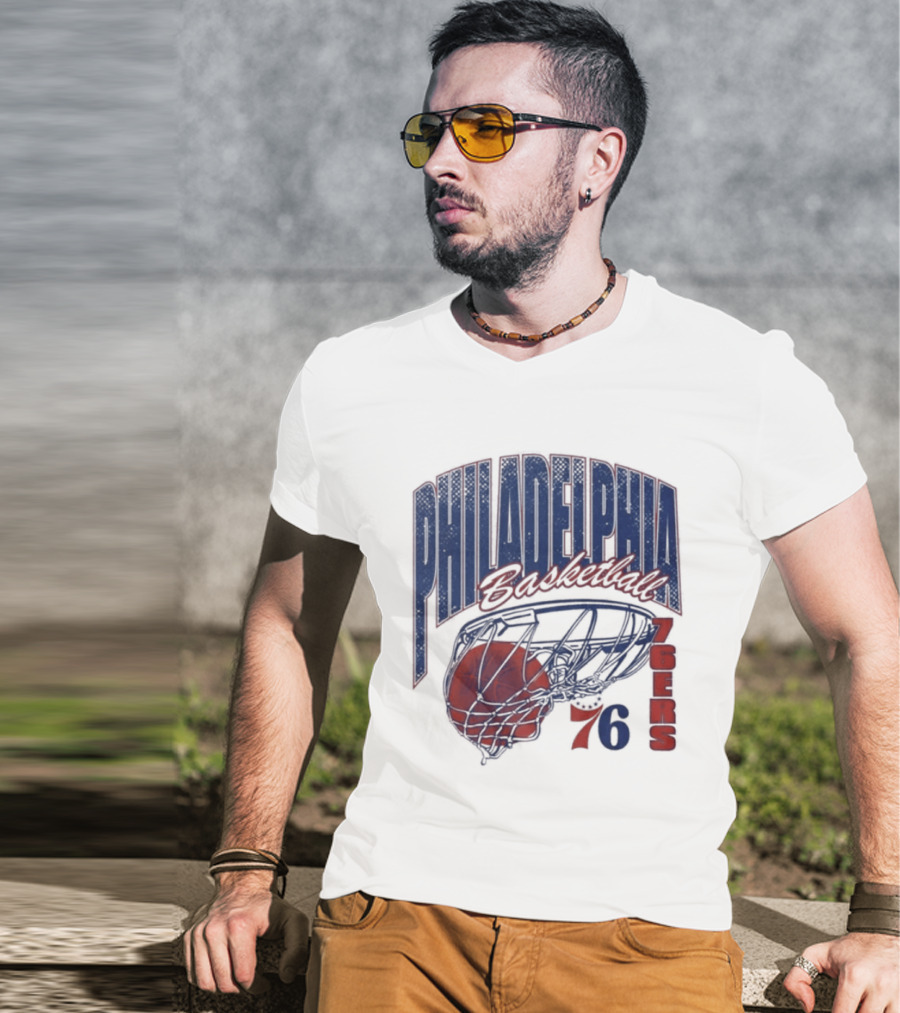 Philadelphia Basketball 76ers Swish Script 2026 T-Shirt