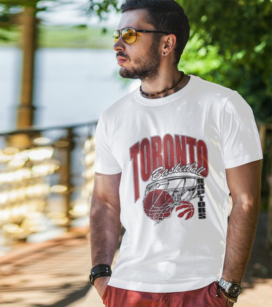 Toronto Raptors Basketball 2026 Script Swish T-Shirt