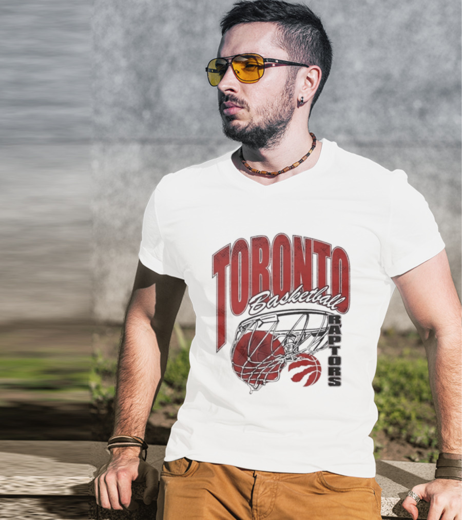 Toronto Raptors Basketball 2026 Script Swish T-Shirt