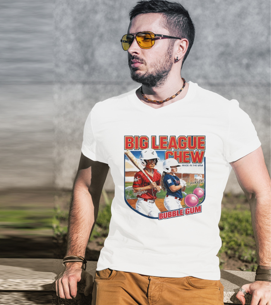 Big League Chew Made In USA Daxton Laikyn Baseball Bubble Gum T-Shirt