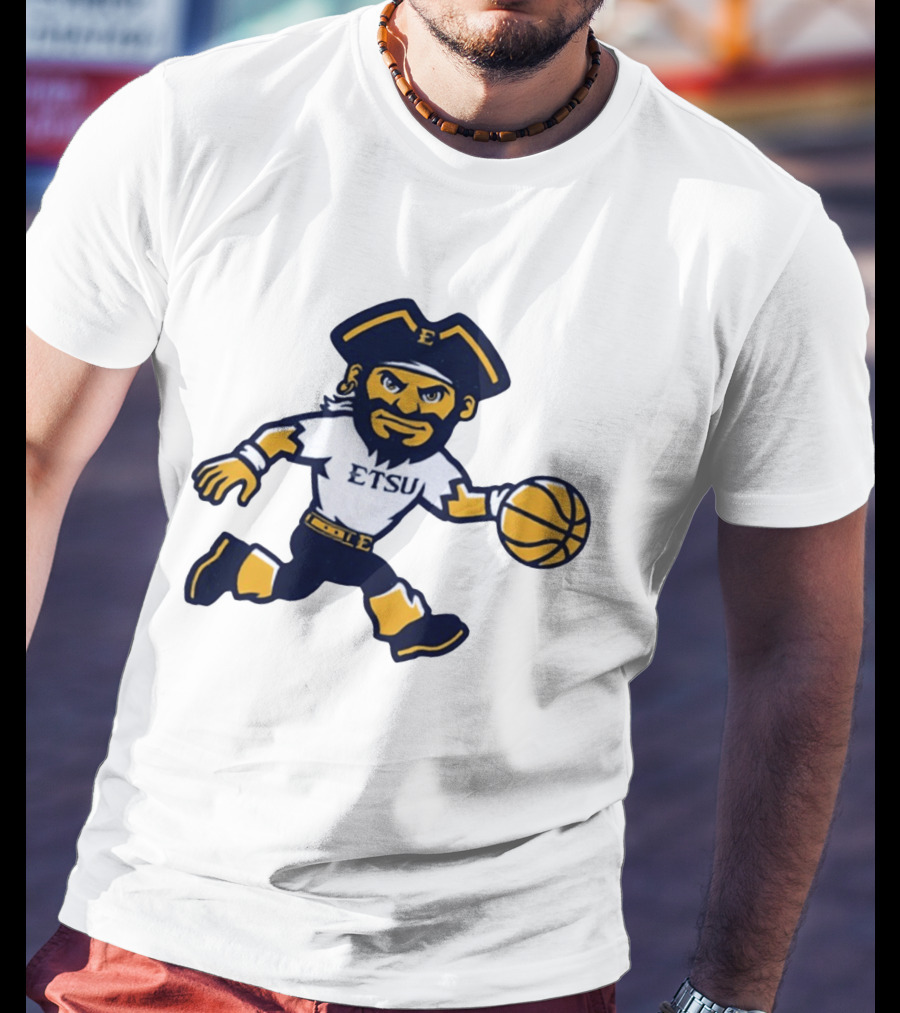ETSU Buccaneers Basketball Pirate Mascot East Tennessee State University T-Shirt