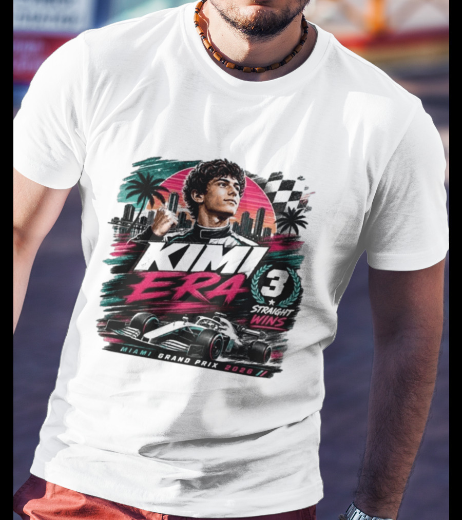 Kimi Era 3 Straight Wins Miami Grand Prix 2026 T-Shirt
