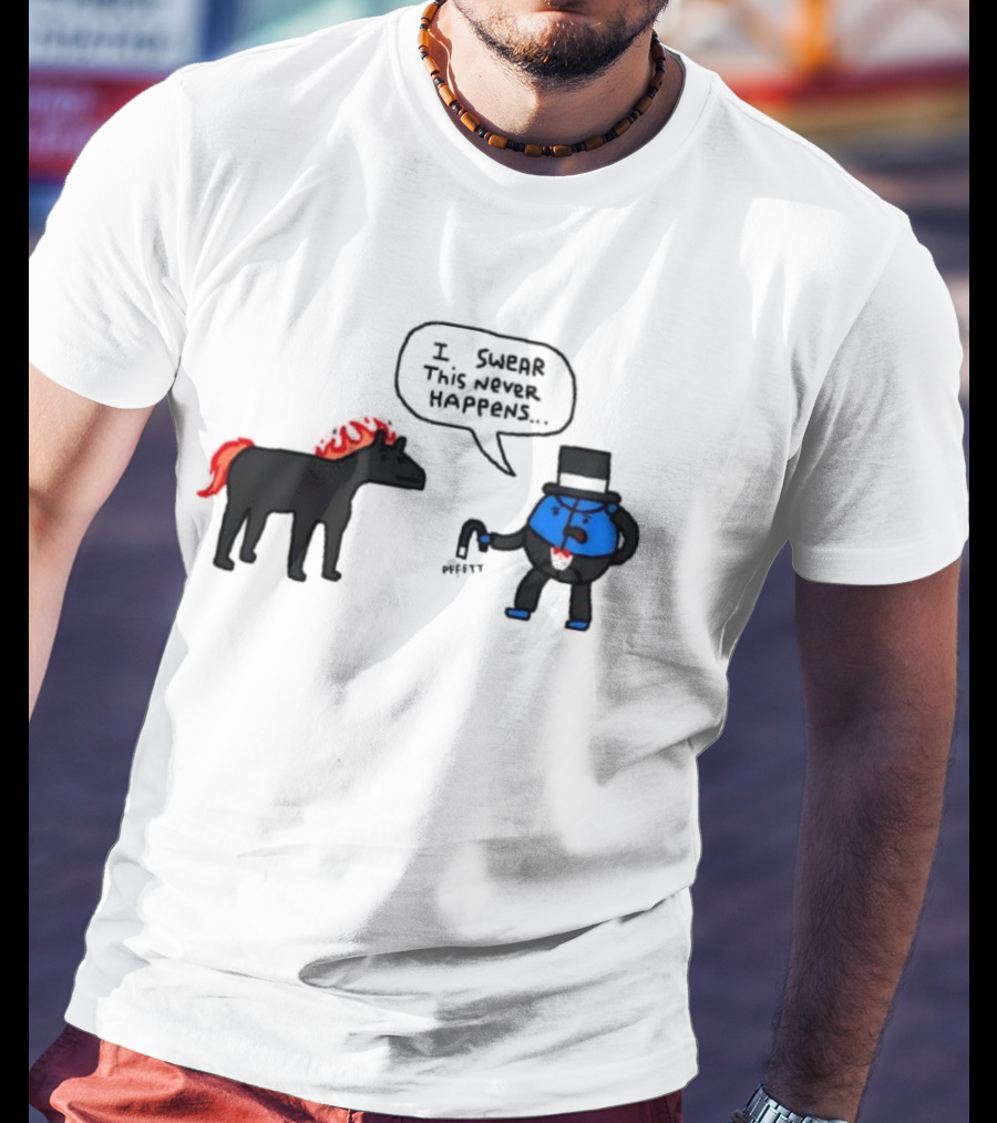 Orlando Magic Lose I Swear This Never Happens Meme Horse And Top Hat T-Shirt
