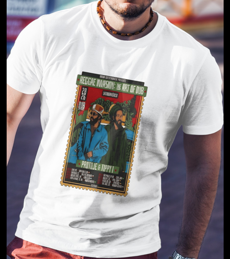 Reggae Invasion The Art Of Dub Protoje Tippy I 2026 Latin America Tour T-Shirt