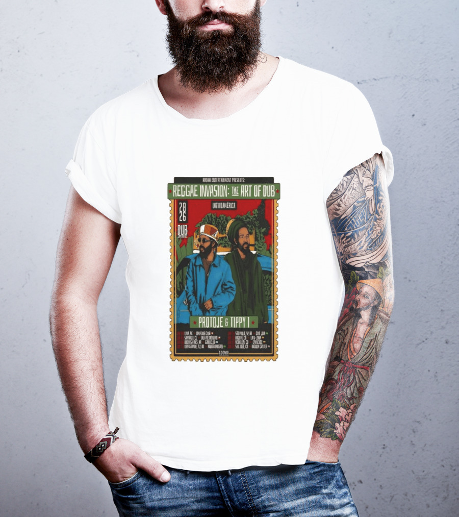 Reggae Invasion The Art Of Dub Protoje Tippy I 2026 Latin America Tour T-Shirt