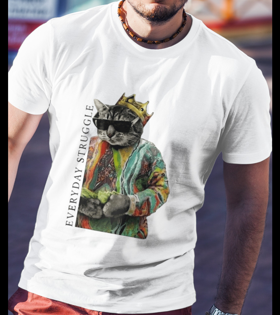 Scottie Barnes Everyday Struggle Cat In Colorful Crowned Outfit T-Shirt