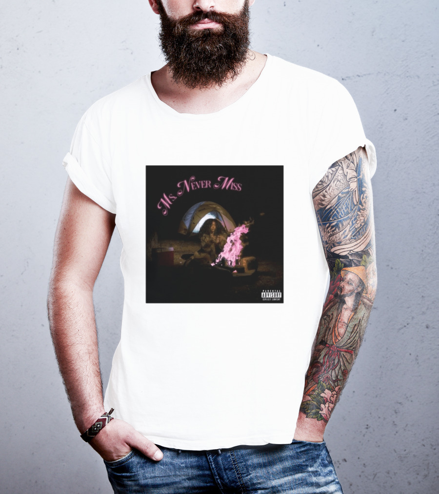 SZA Ms Never Miss Camping Single Cover T-Shirt