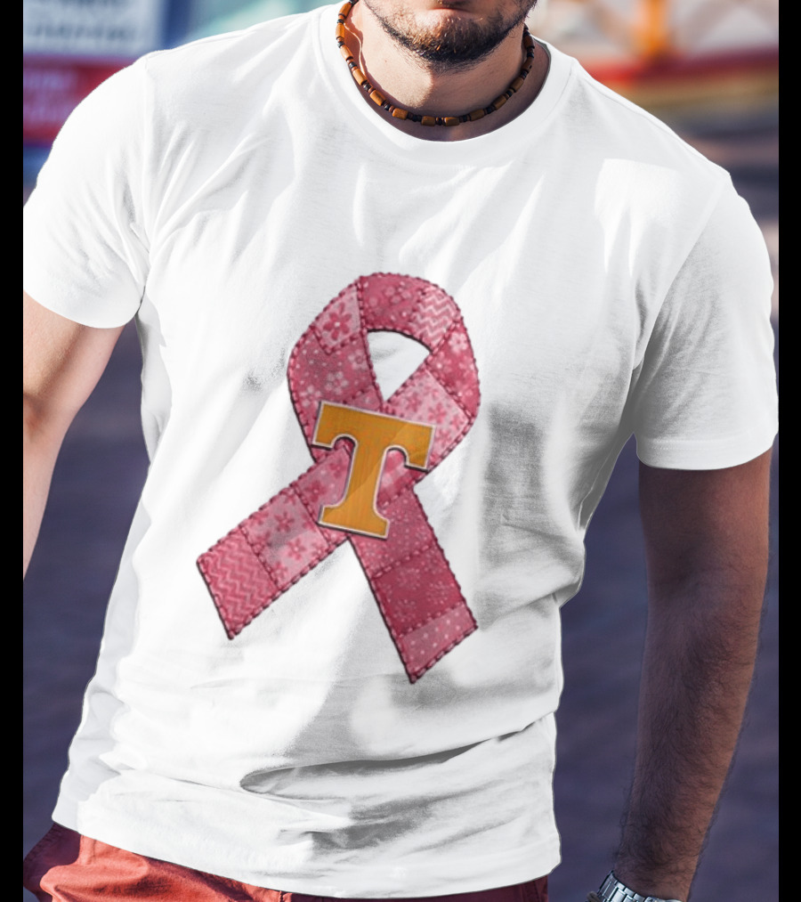 Tennessee Volunteers Pink Ribbon Breast Cancer Awareness T-Shirt