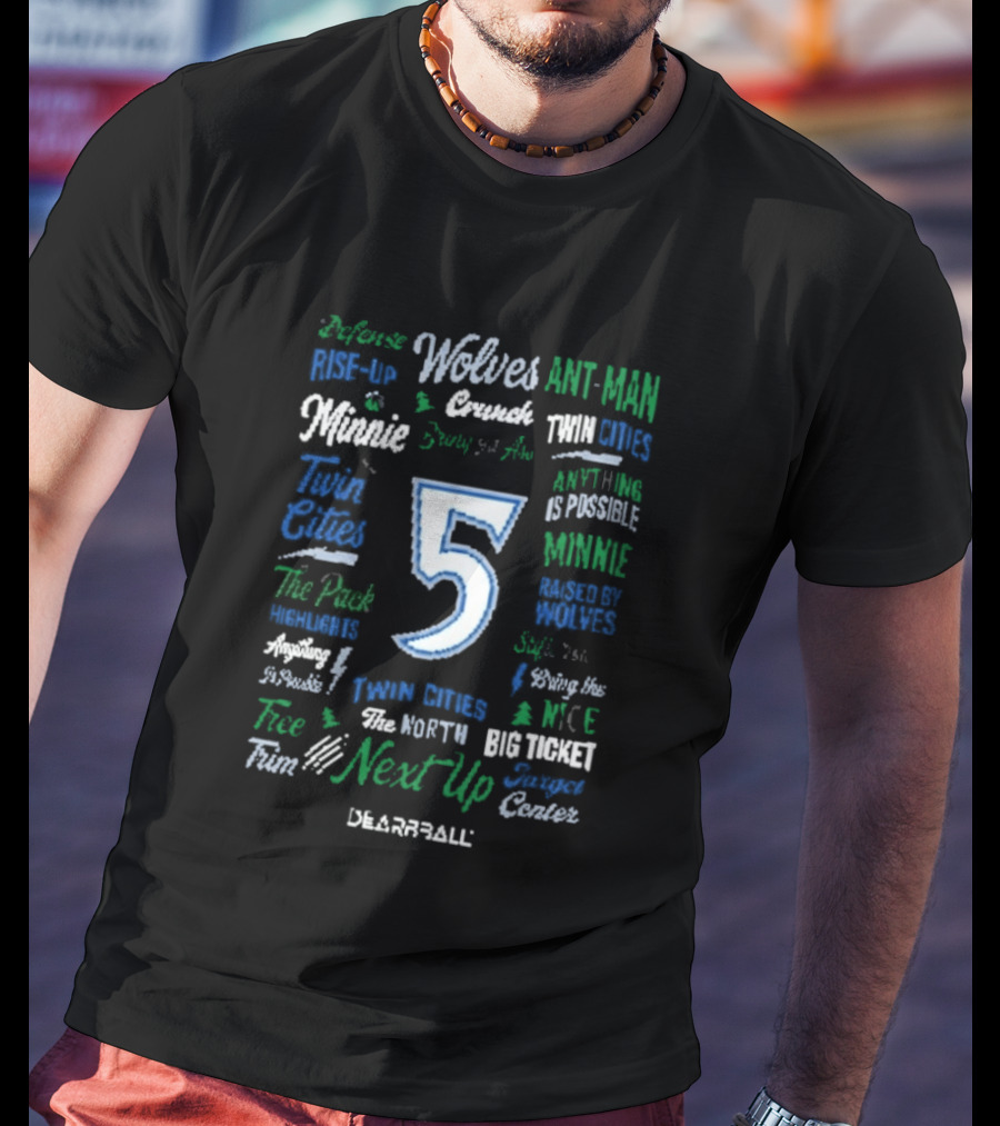 Webber Twin Cities Timberwolves Ant Man Dunk Aerospace Next Up Basketball 5 T-Shirt