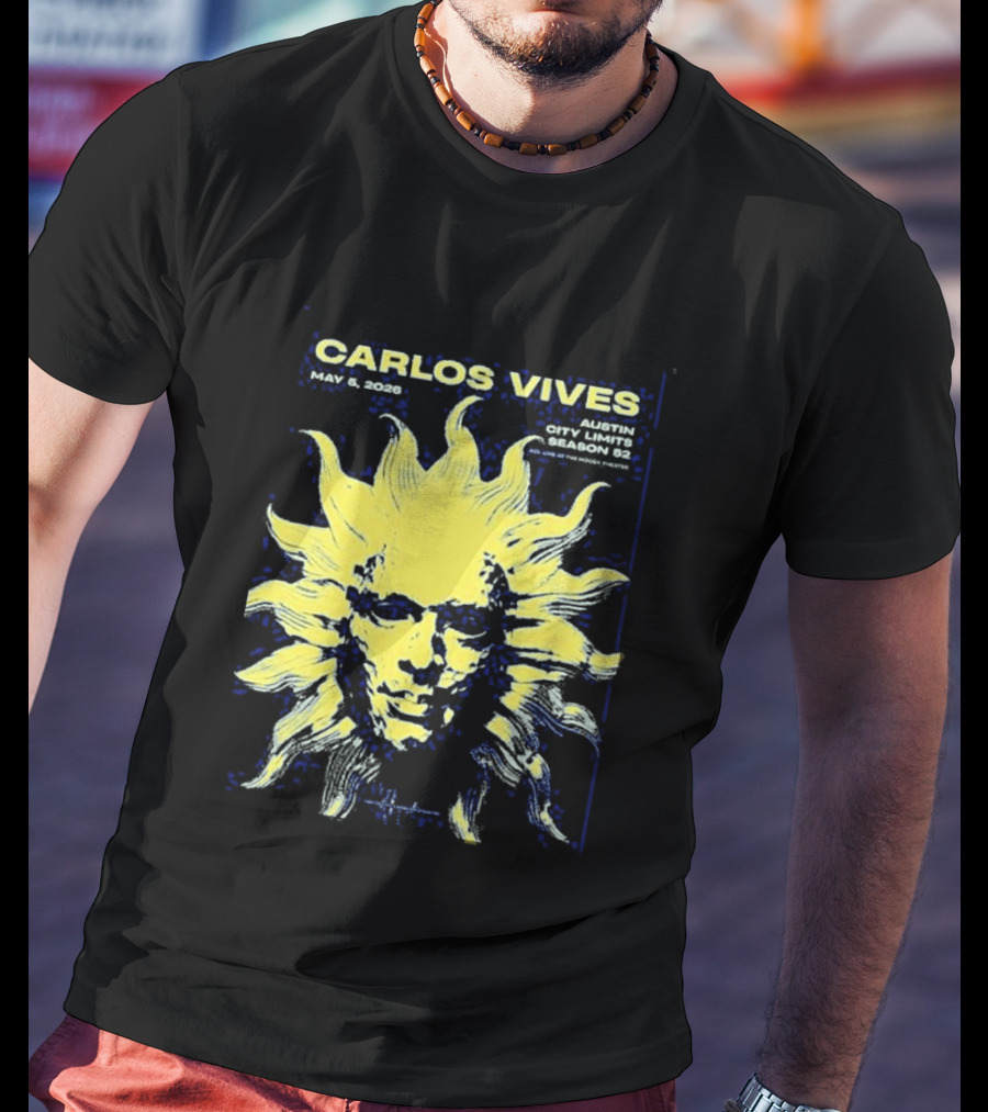 Carlos Vives May 05 2026 Austin Texas Concert Sun T-Shirt