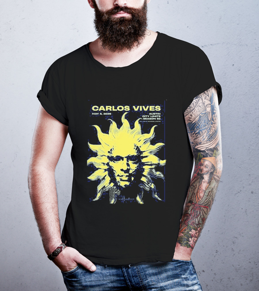 Carlos Vives May 05 2026 Austin Texas Concert Sun T-Shirt