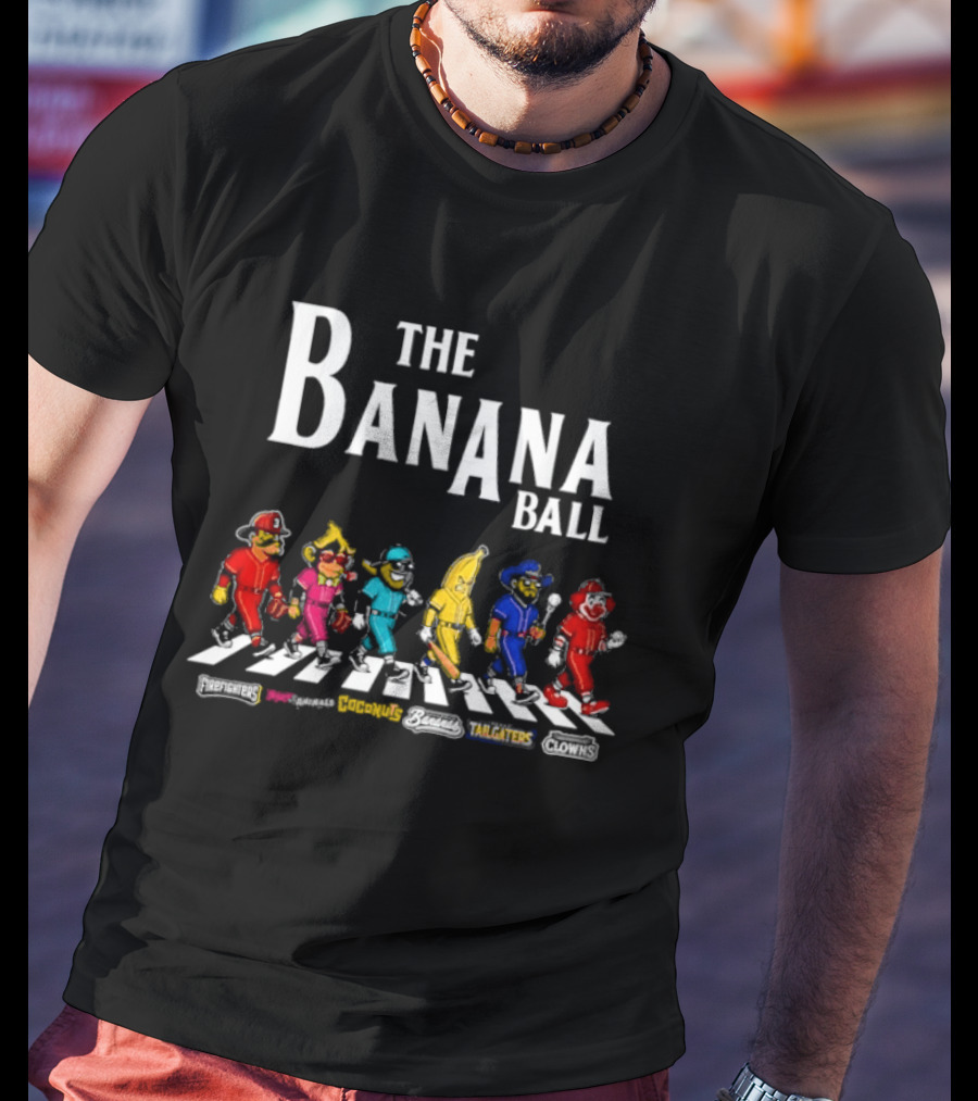 The Banana Ball Bananas Firefighters Clowns Animals Tailgaters Parade Crossing T-Shirt