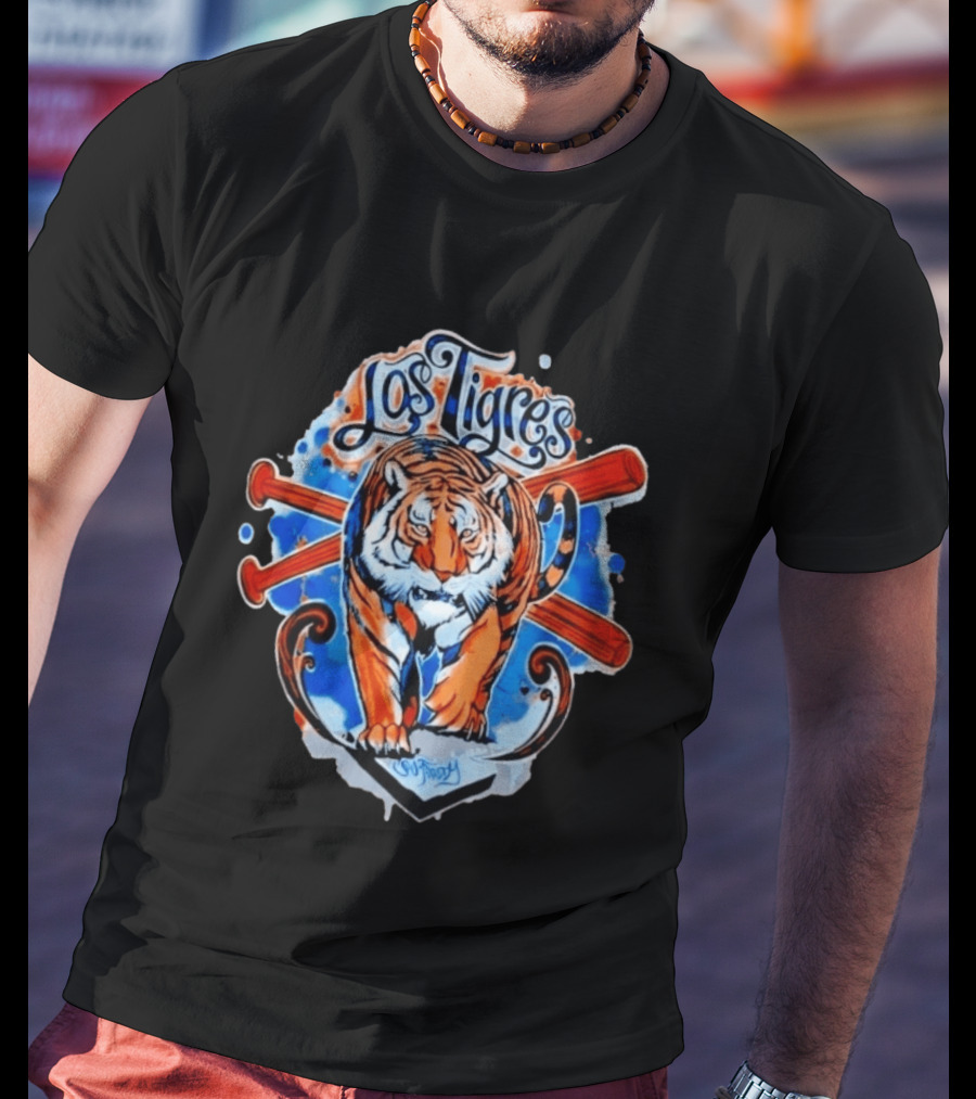 Los Tigres SW Freddy Baseball Tiger T-Shirt