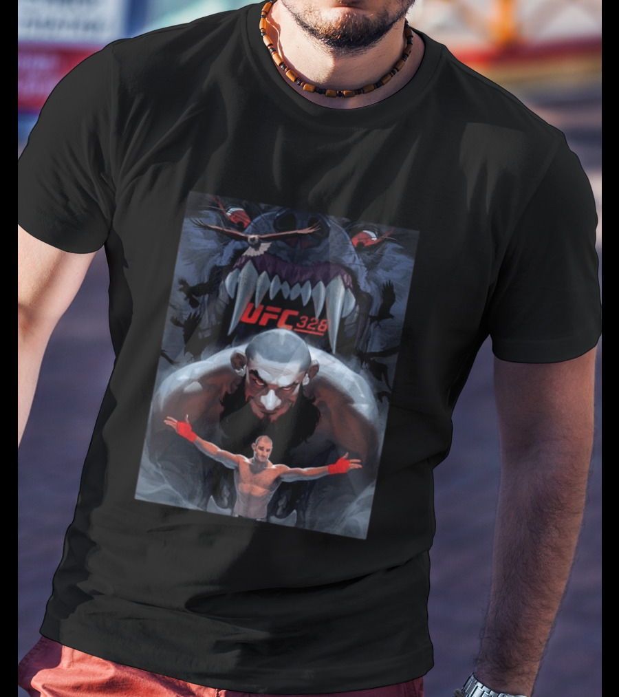 UFC 328 The Hunt Is On By Ognjen Sporin Fighter And Beast T-Shirt
