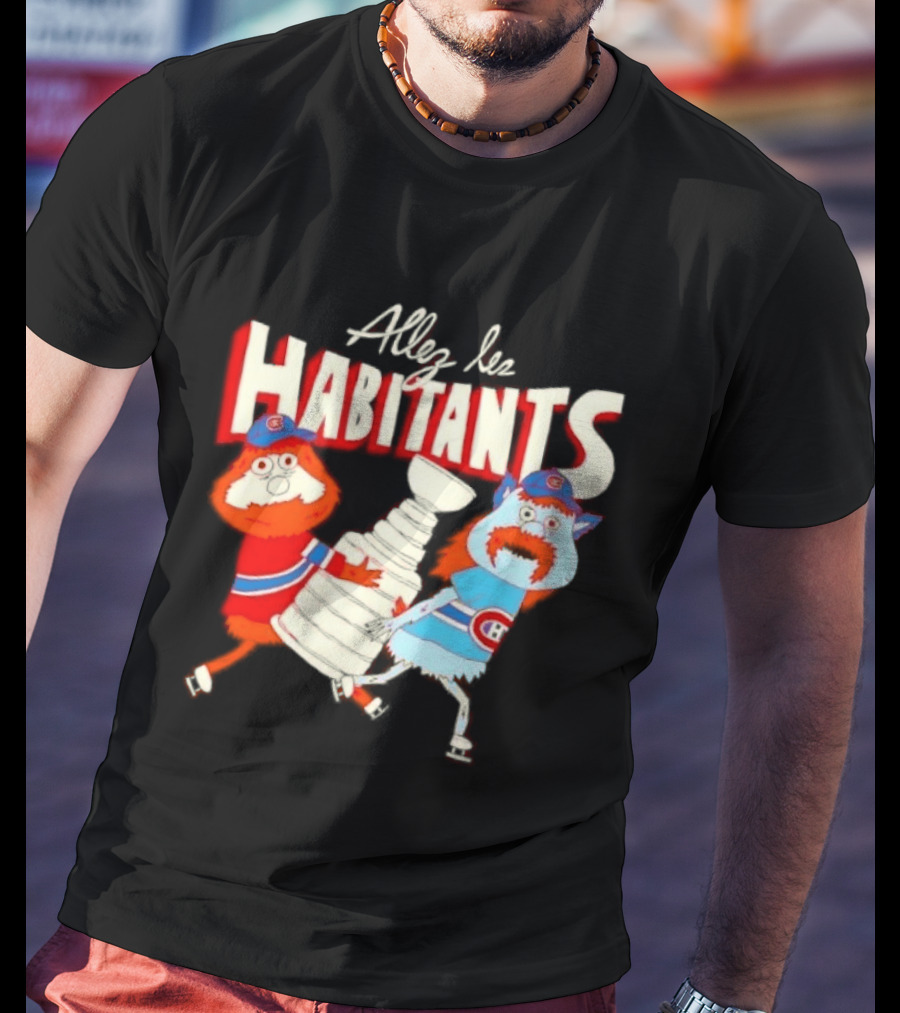 Allez Les Habitants Montreal Canadiens Trophy Celebration T-Shirt