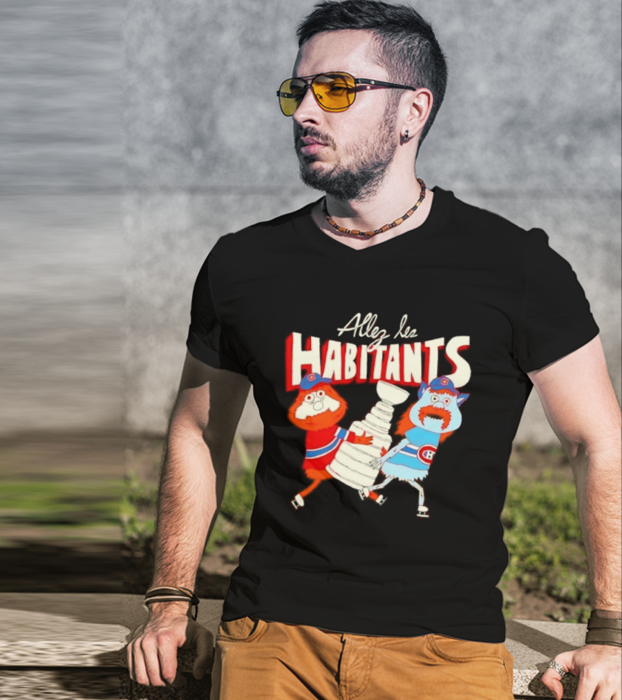 Allez Les Habitants Montreal Canadiens Trophy Celebration T-Shirt