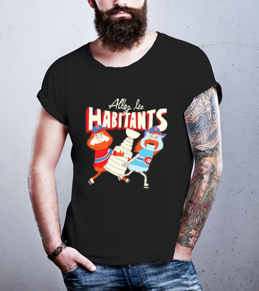 Allez Les Habitants Montreal Canadiens Trophy Celebration T-Shirt