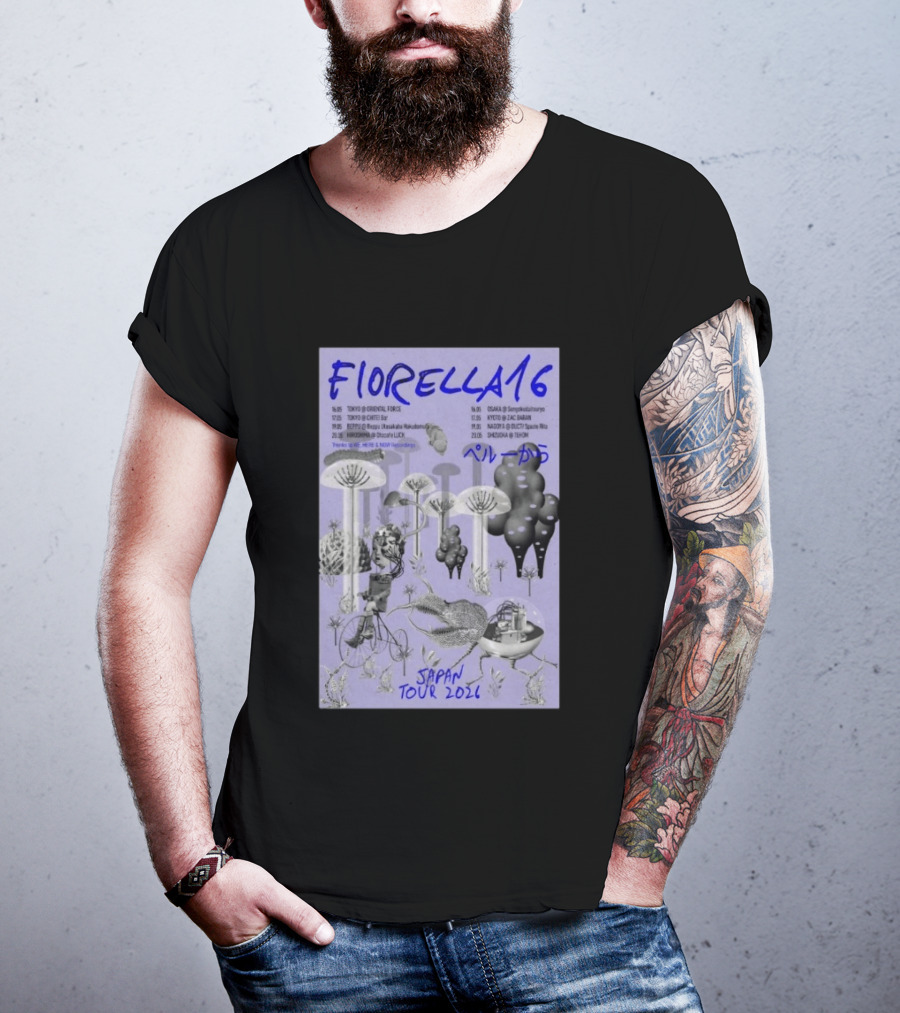 FIORELLA 16 Japan Tour 2026 Tokyo Osaka Kyoto Nagoya Sendai Shizuoka Psychedelic T-Shirt