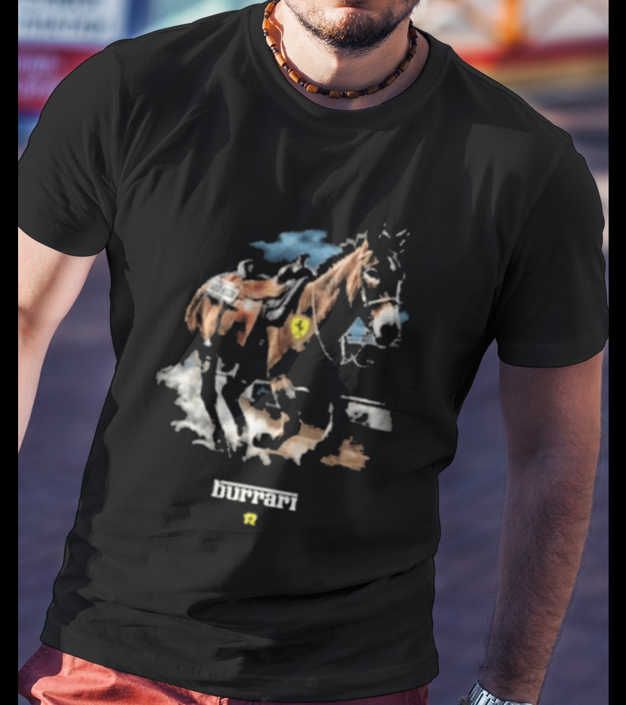 Fuerza Regida Burrari Western Horse Art With Heart T-Shirt