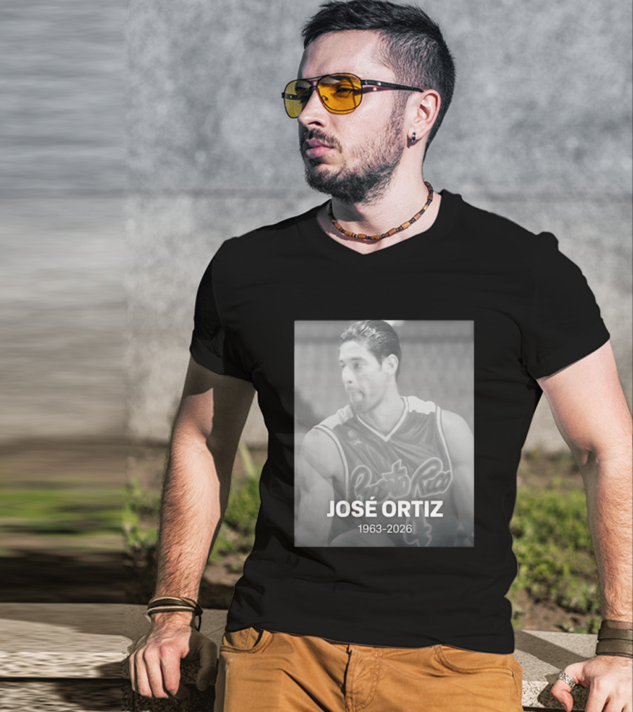 José Ortiz Puerto Rico Basketball 1963 2026 T-Shirt