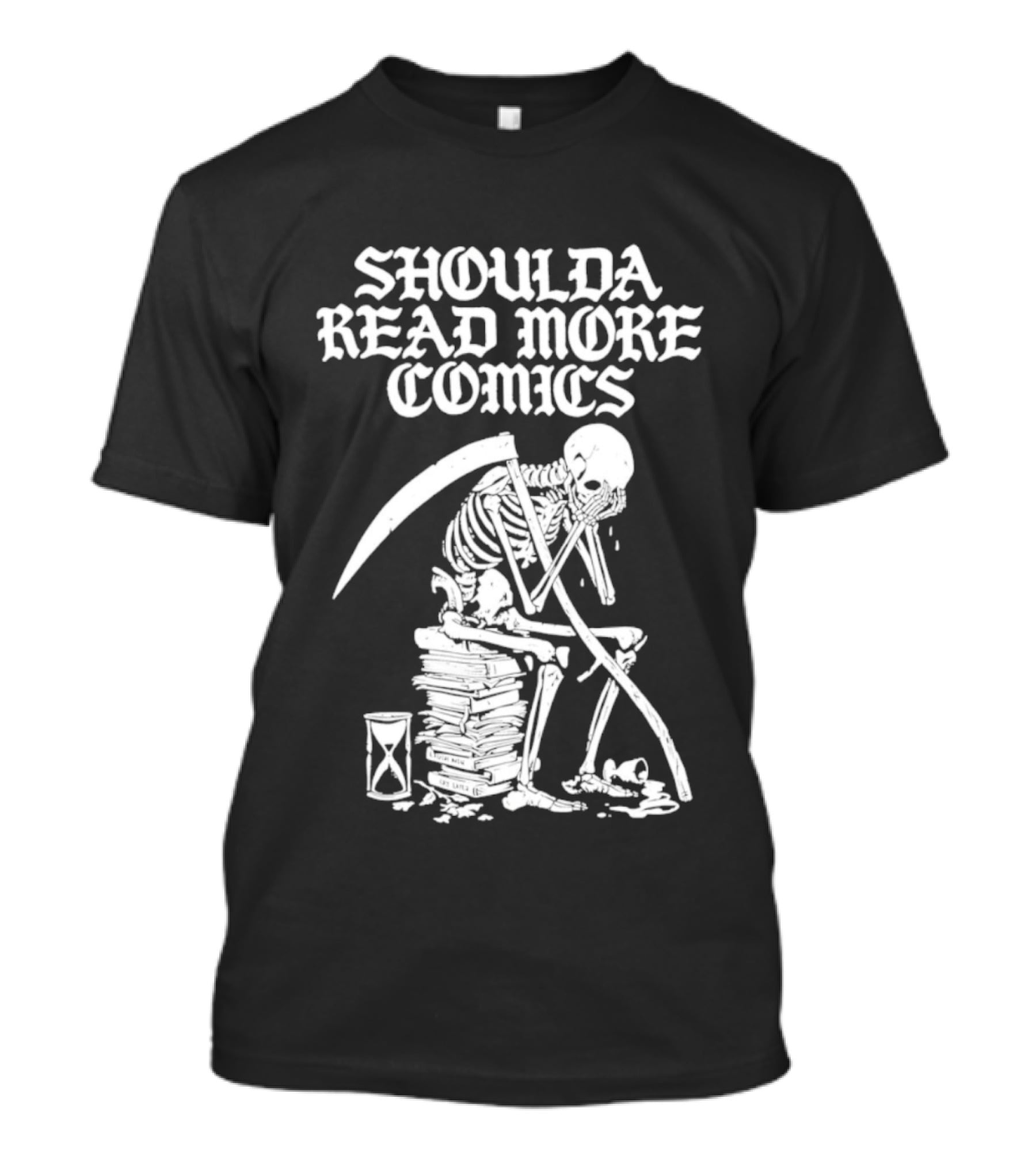 Shoulda Read More Comics Grim Reaper T-Shirt